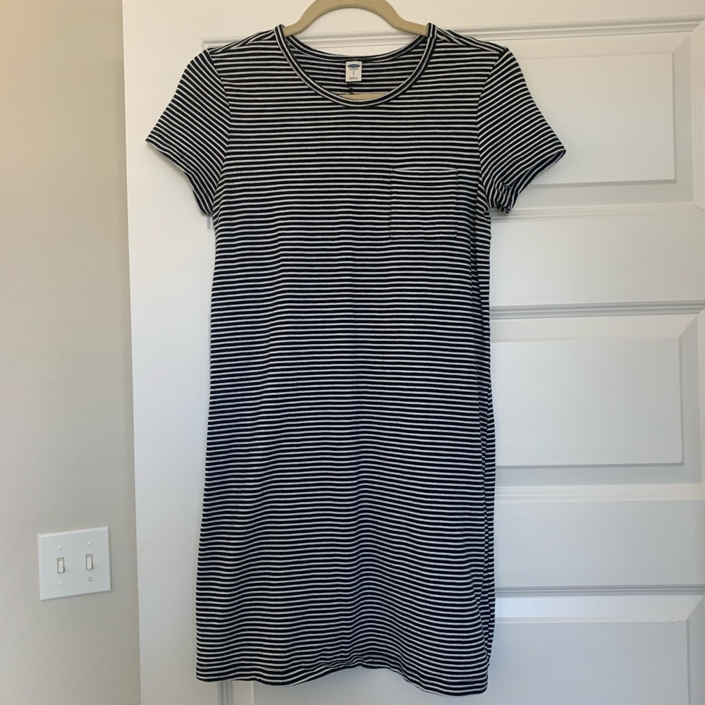 Black and White Stripped Old Navy Dress